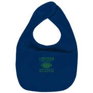 Lineman Heroes Green - Organic Baby-Lätzchen