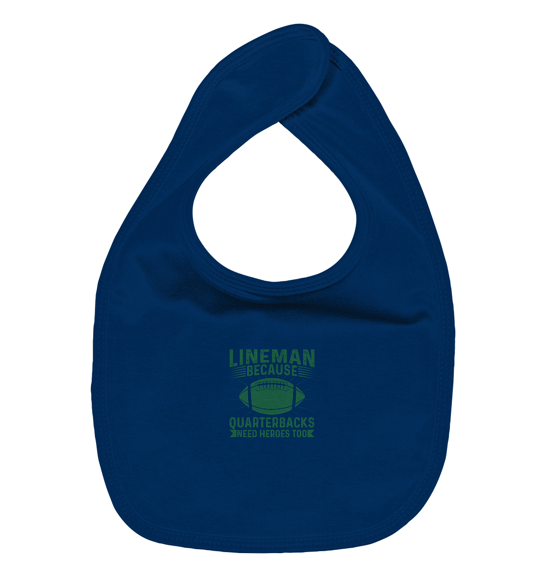 Lineman Heroes Green - Organic Baby-Lätzchen