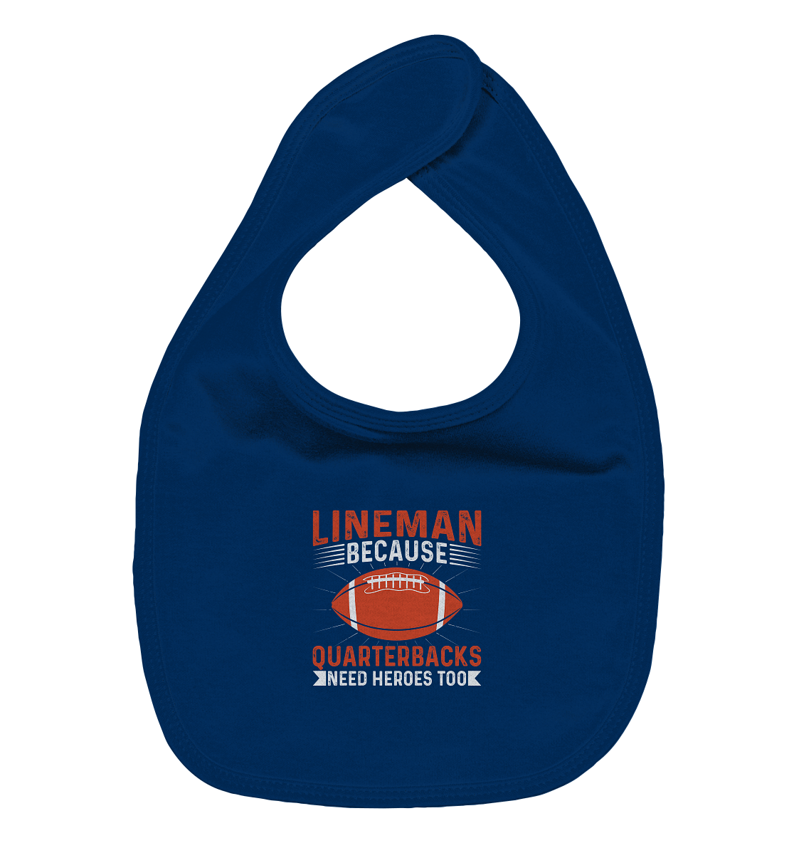 Lineman Quarterback Heroes - Organic Baby-Lätzchen