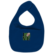 Football Love II - Organic Baby Bib