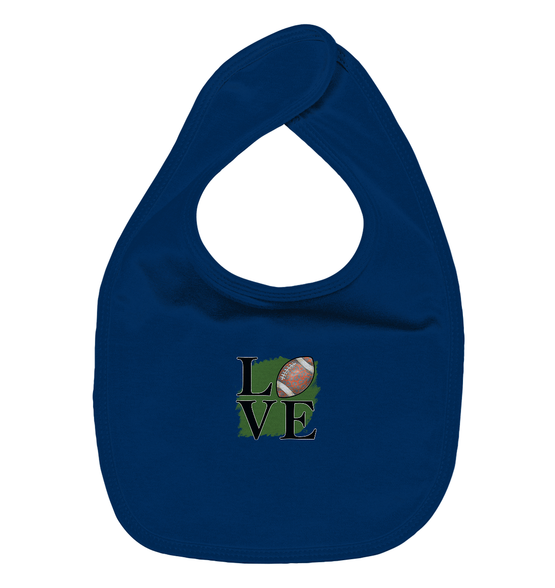 Football Love II - Organic Baby Bib
