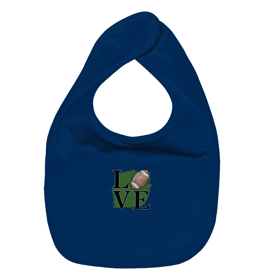 Football Love II - Organic Baby Bib