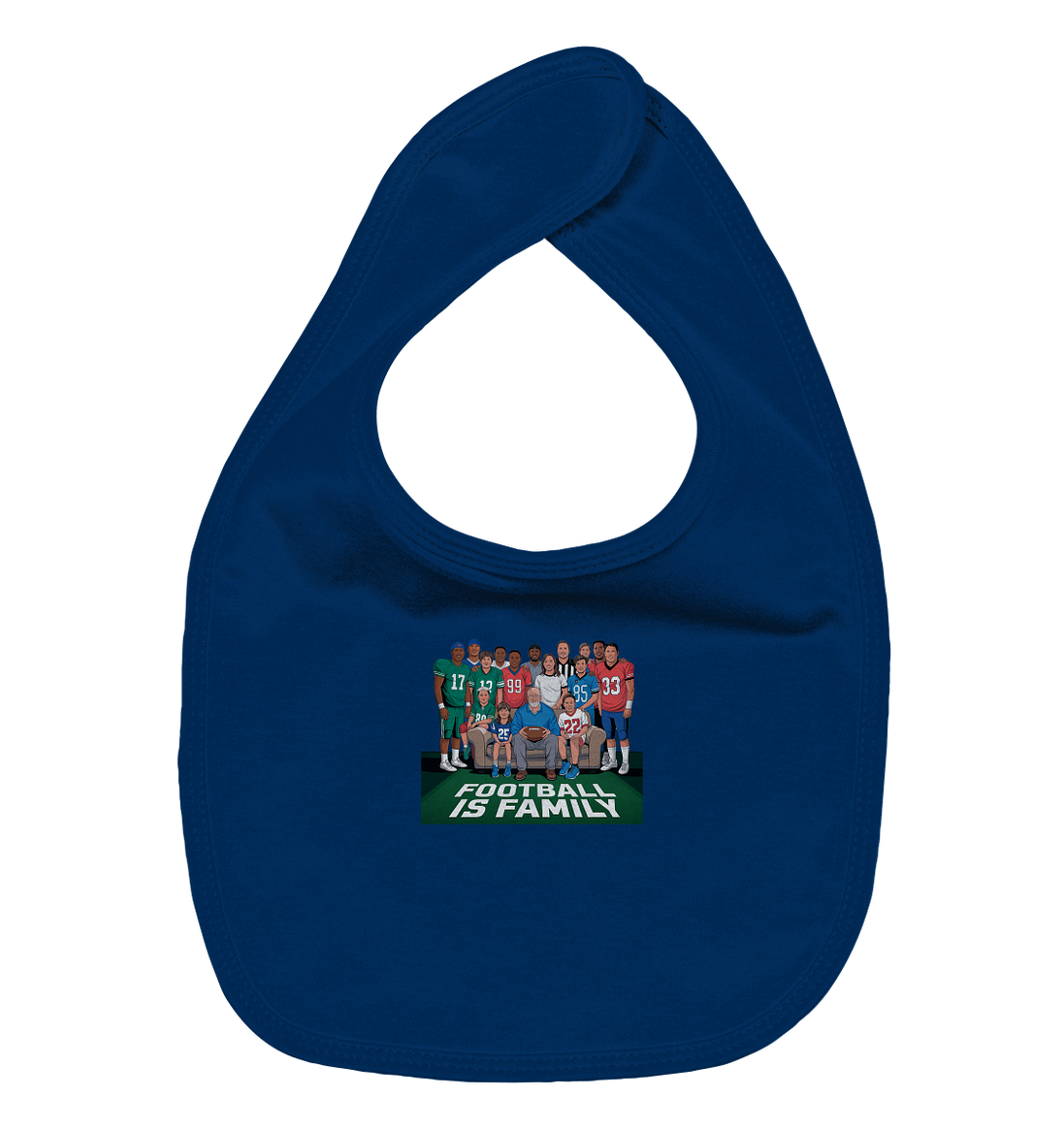 Football is Family - Organic Baby-Lätzchen