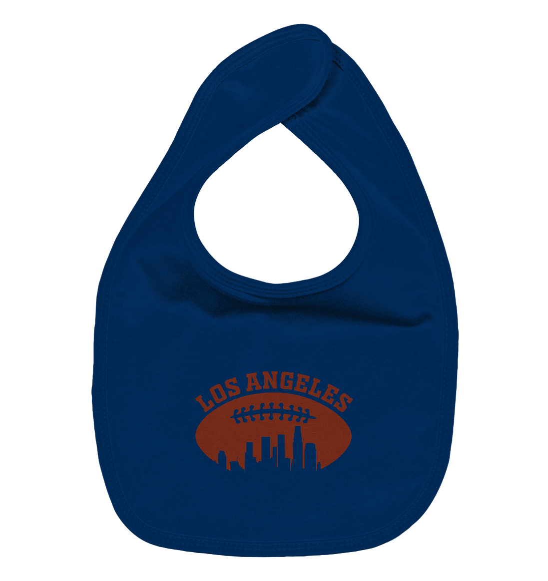 Los Angeles Football Silhouette - Organic Baby-Lätzchen