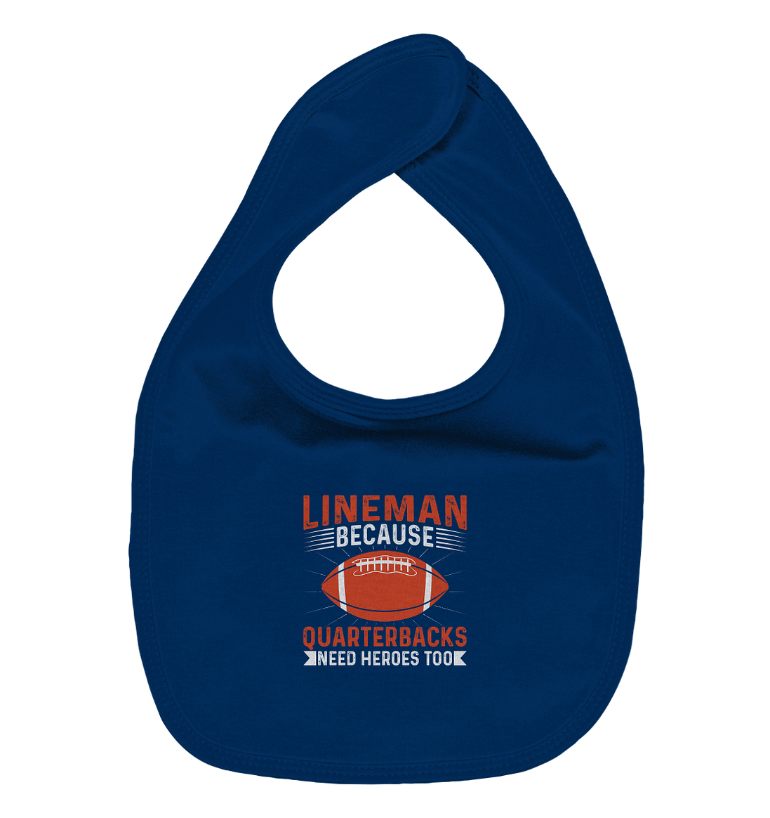 Lineman Quarterback Heroes - Organic Baby-Lätzchen