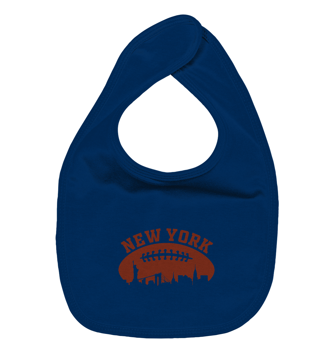 New York Football Silhoutte  - Organic Baby-Lätzchen
