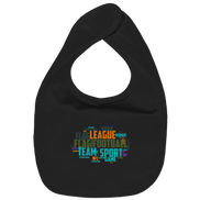 Flag Football Word Bubble - Organic Baby-Lätzchen