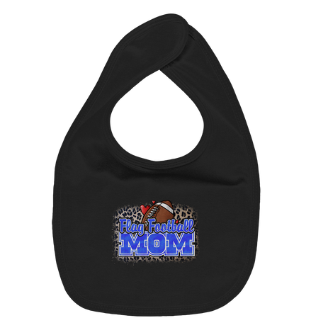 Flag Football Mom - Organic Baby-Lätzchen