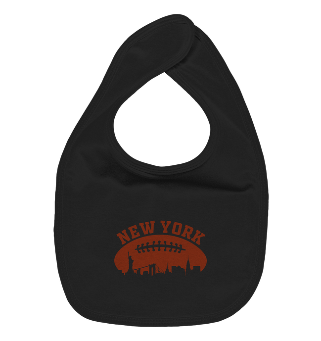 New York Football Silhoutte  - Organic Baby-Lätzchen