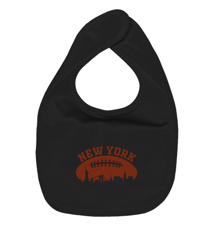 New York Football Silhoutte  - Organic Baby-Lätzchen