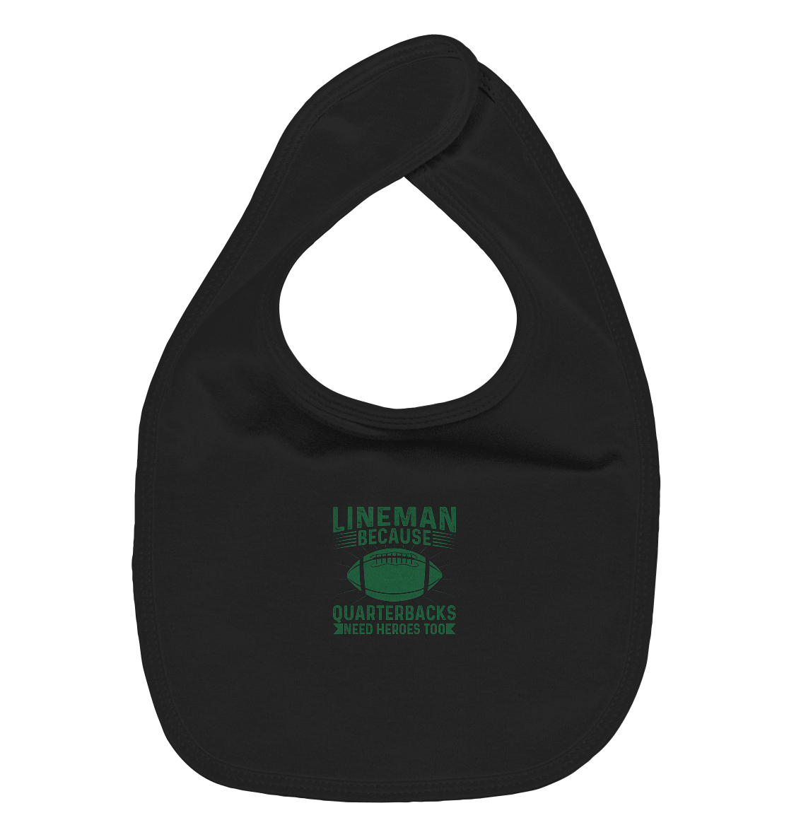 Lineman Heroes Green - Organic Baby-Lätzchen