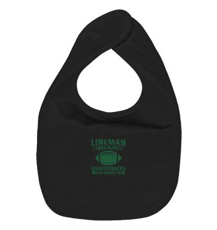 Lineman Heroes Green - Organic Baby-Lätzchen