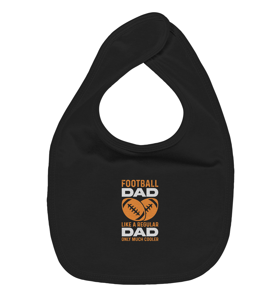 Football Dad Much Cooler - Organic Baby-Lätzchen