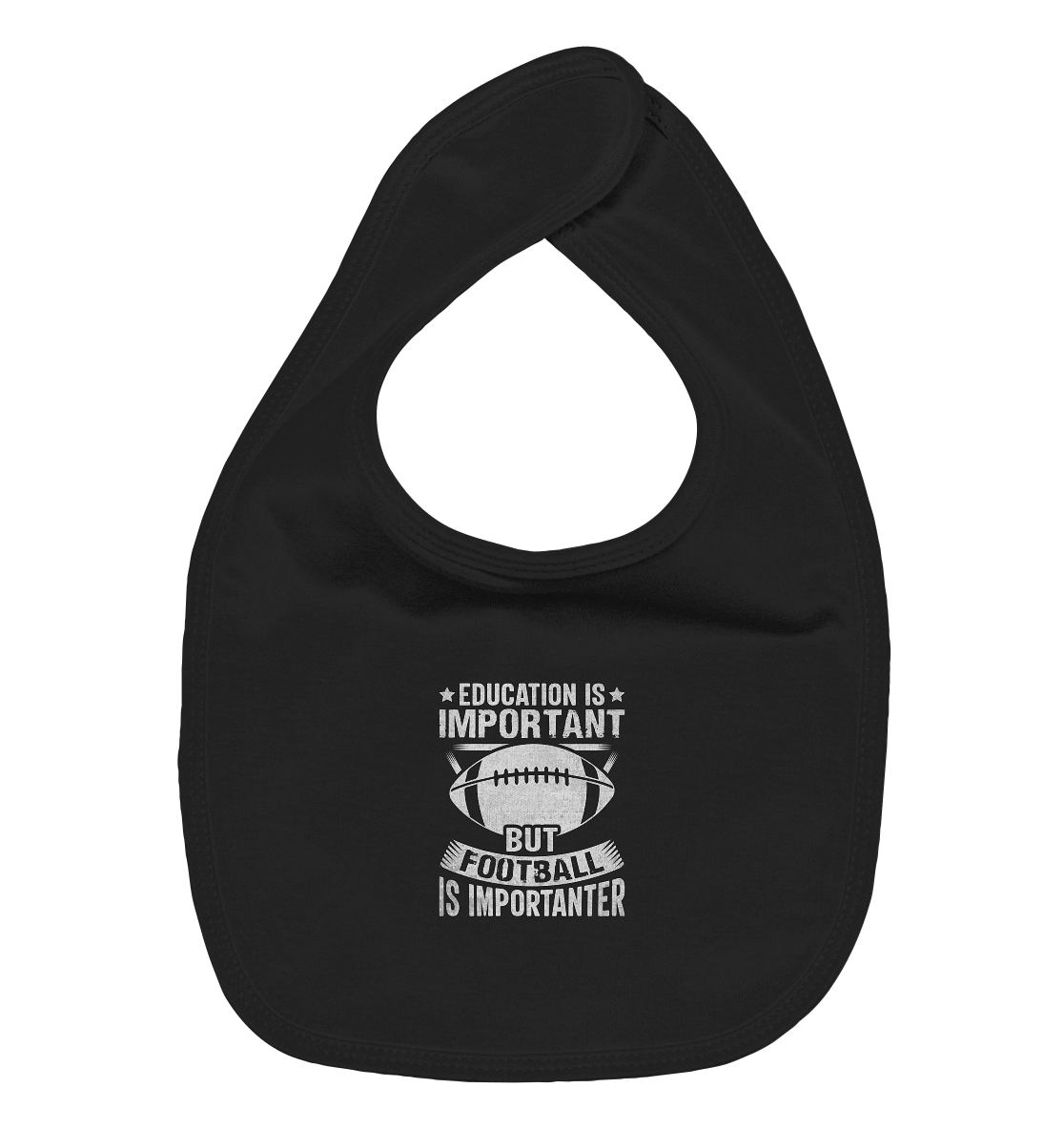 Football is importanter - Organic Baby-Lätzchen