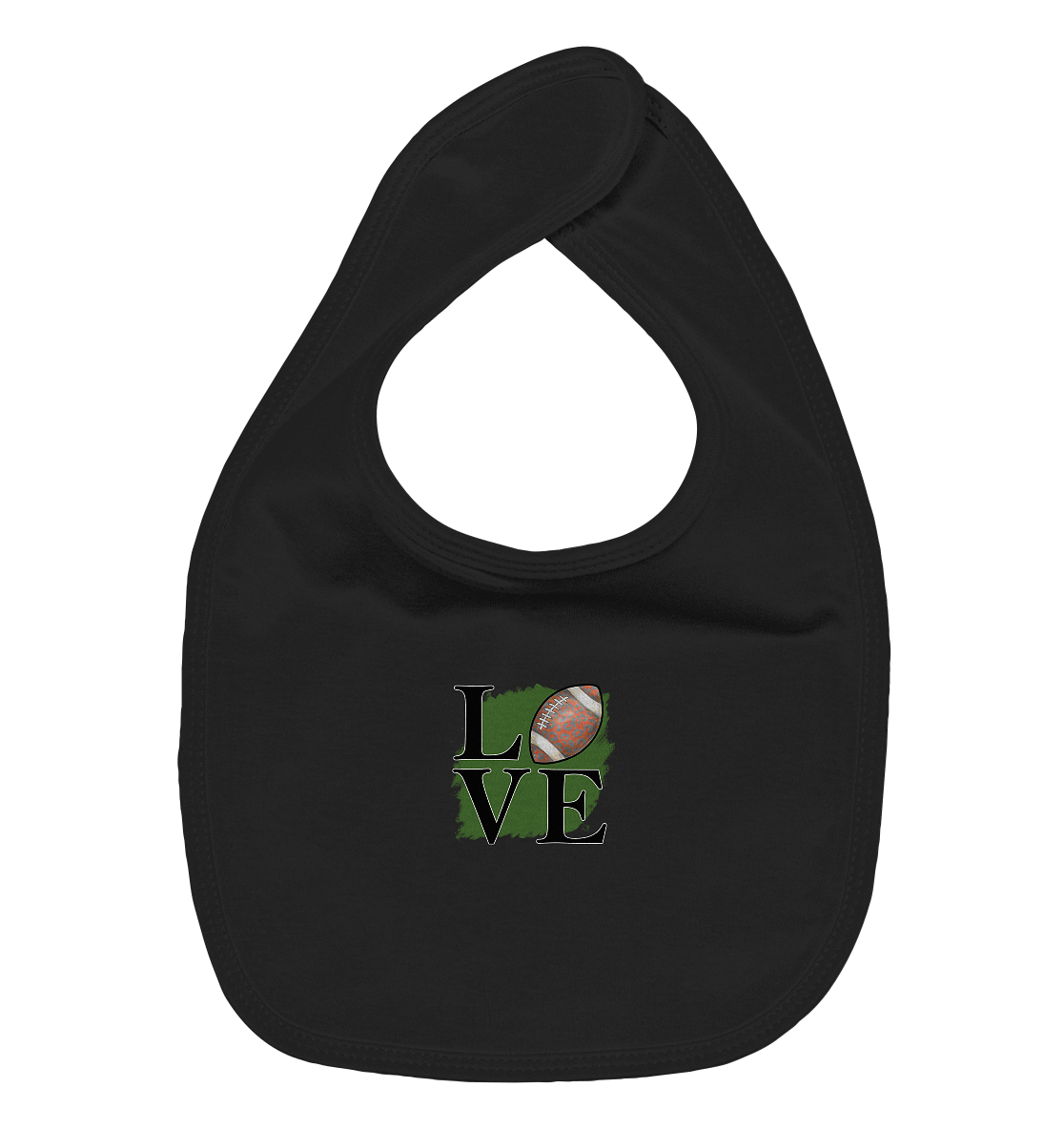Football Love II - Organic Baby Bib