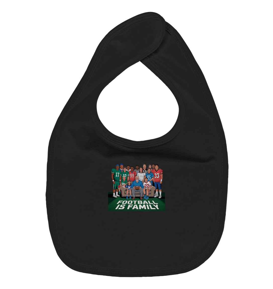 Football is Family - Organic Baby-Lätzchen