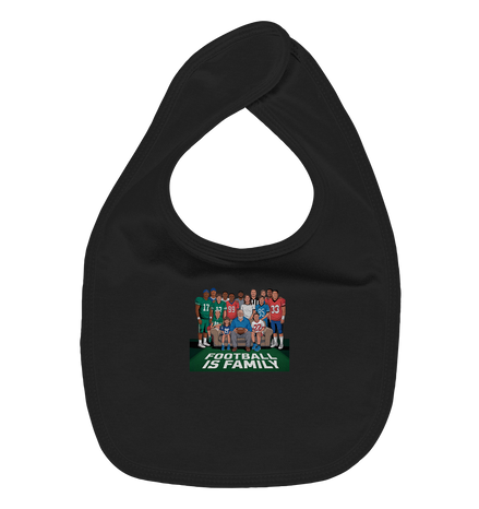 Football is Family - Organic Baby-Lätzchen