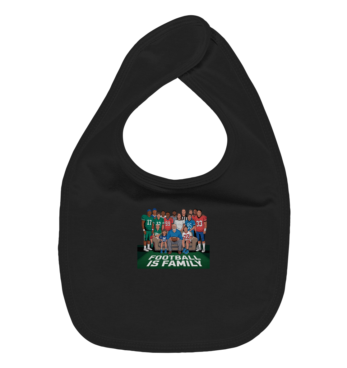 Football is Family - Organic Baby-Lätzchen