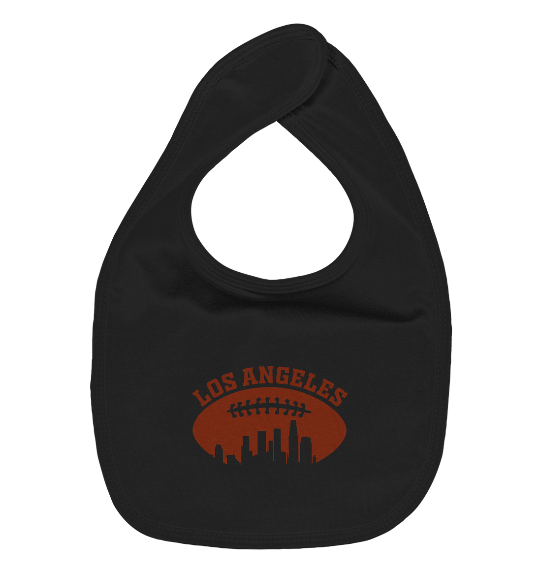 Los Angeles Football Silhouette - Organic Baby-Lätzchen