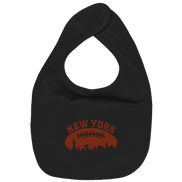 New York Football Silhoutte  - Organic Baby-Lätzchen