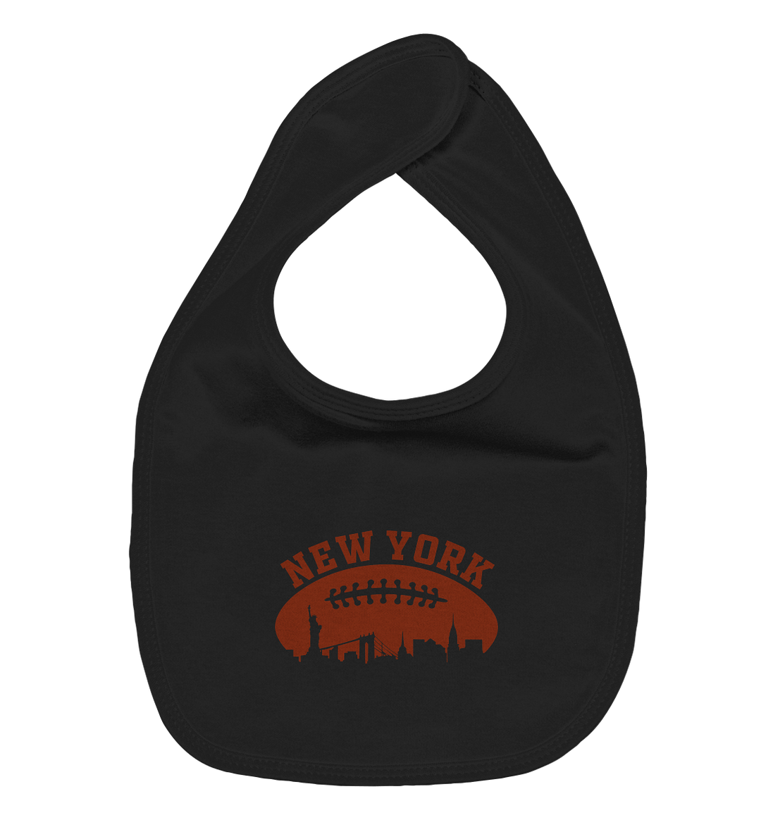 New York Football Silhoutte  - Organic Baby-Lätzchen