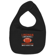 Lineman Quarterback Heroes - Organic Baby-Lätzchen
