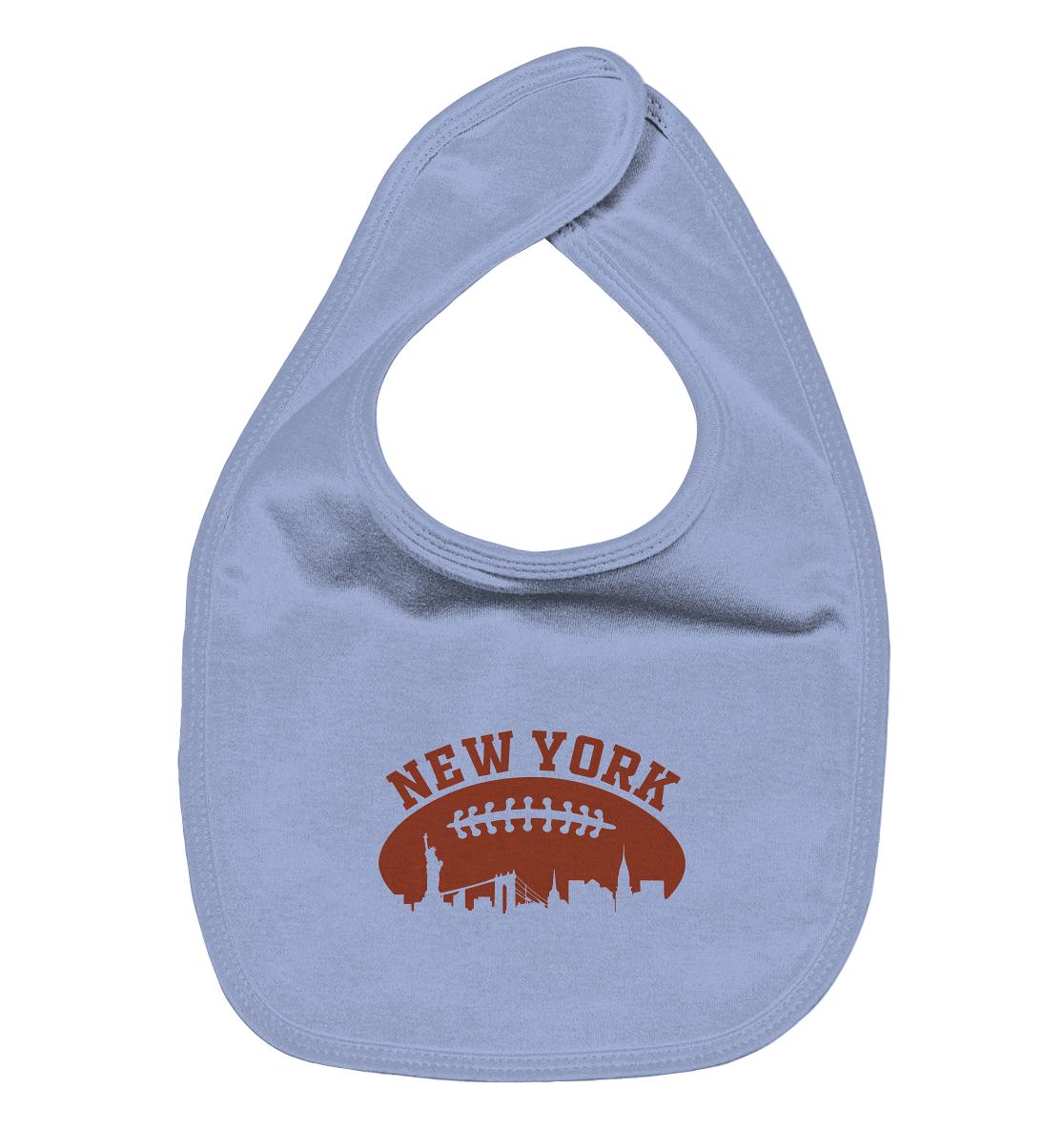New York Football Silhoutte  - Organic Baby-Lätzchen