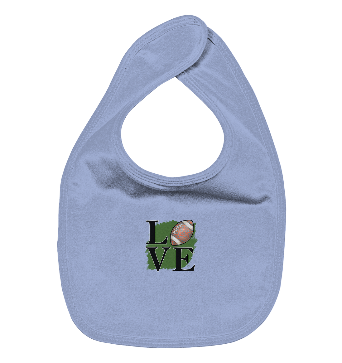Football Love II - Organic Baby Bib