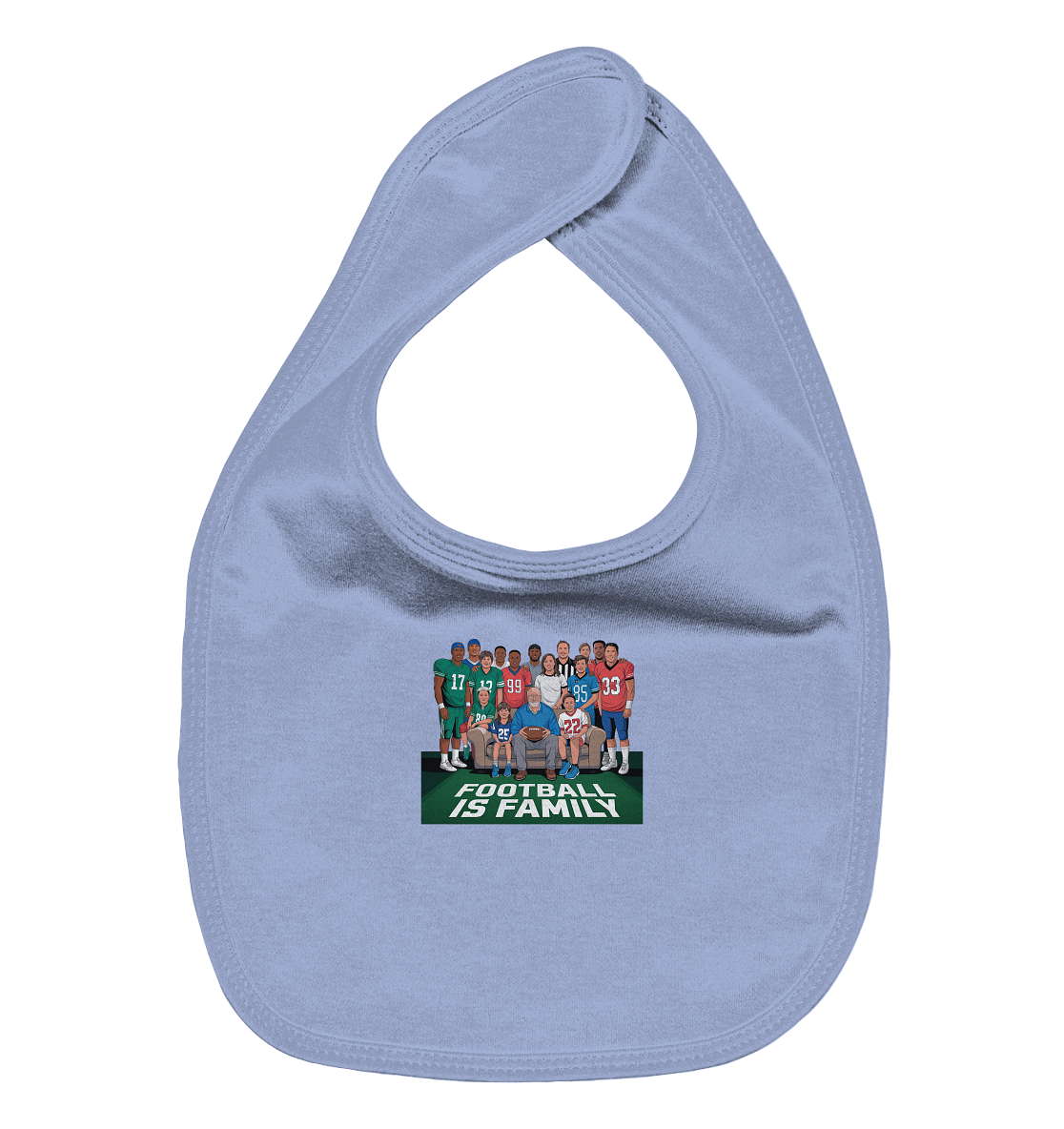 Football is Family - Organic Baby-Lätzchen