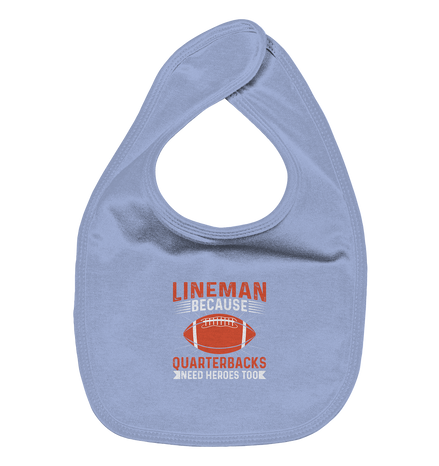 Lineman Quarterback Heroes - Organic Baby-Lätzchen