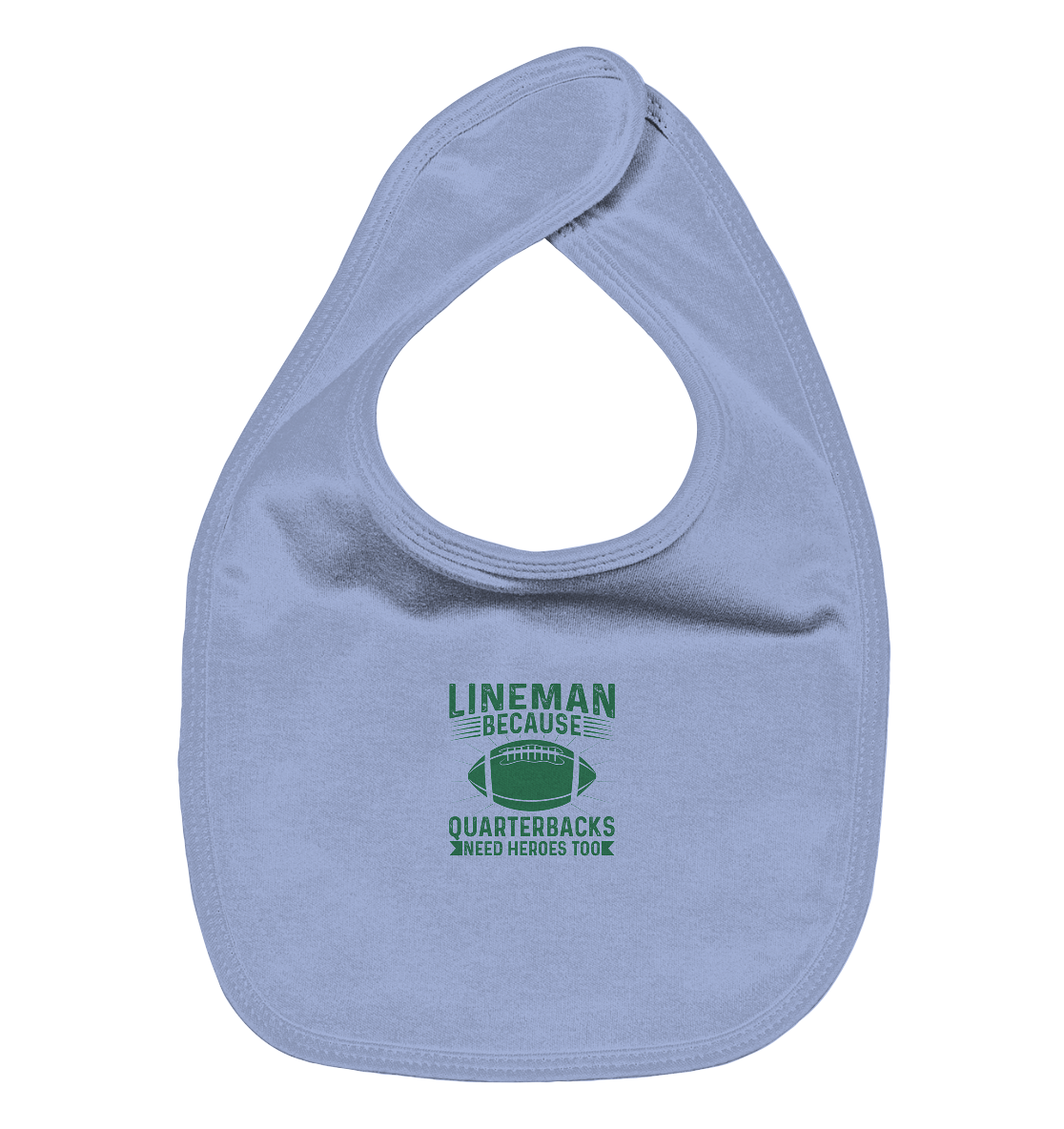 Lineman Heroes Green - Organic Baby-Lätzchen