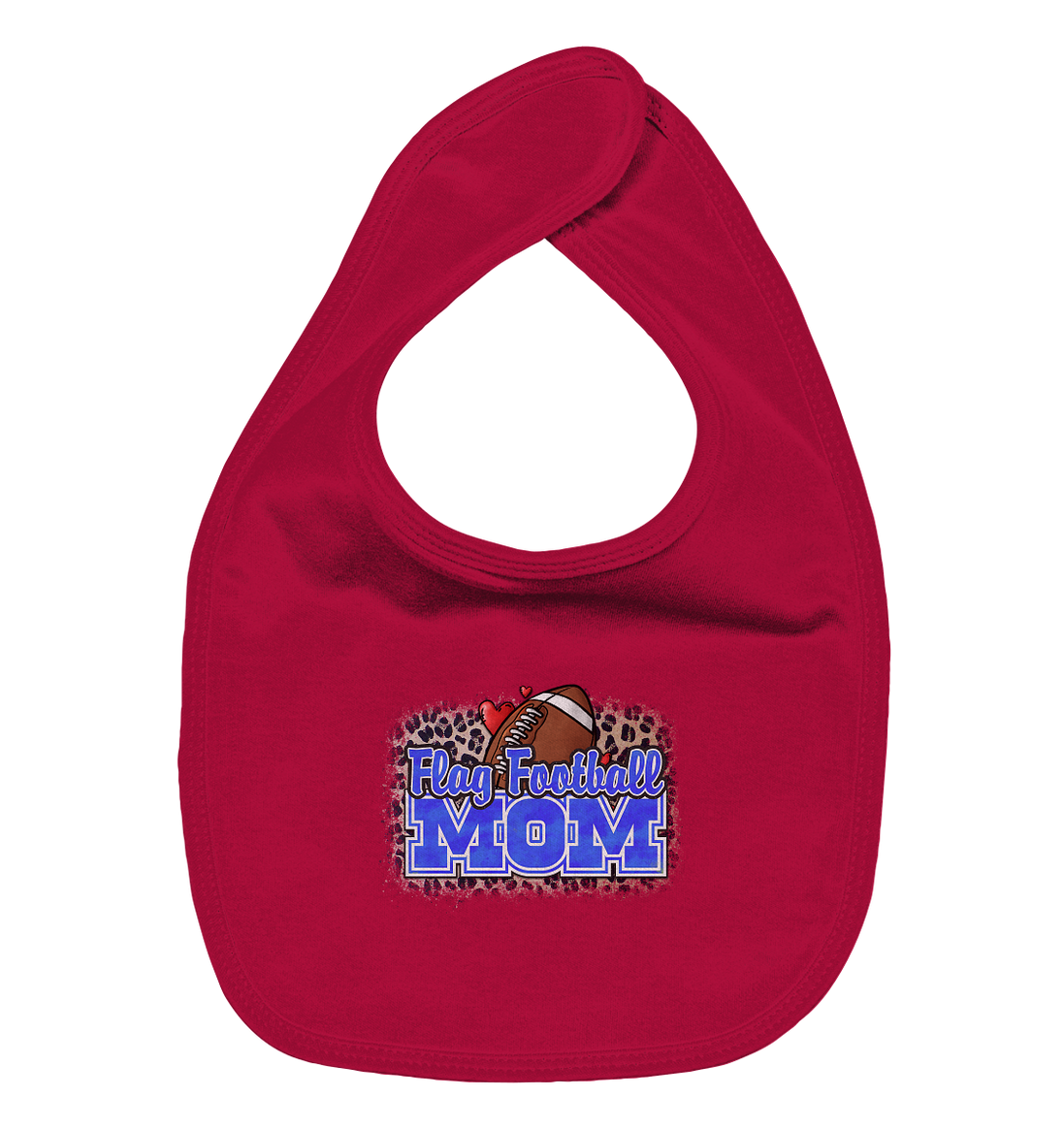 Flag Football Mom - Organic Baby-Lätzchen