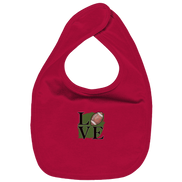 Football Love II - Organic Baby Bib