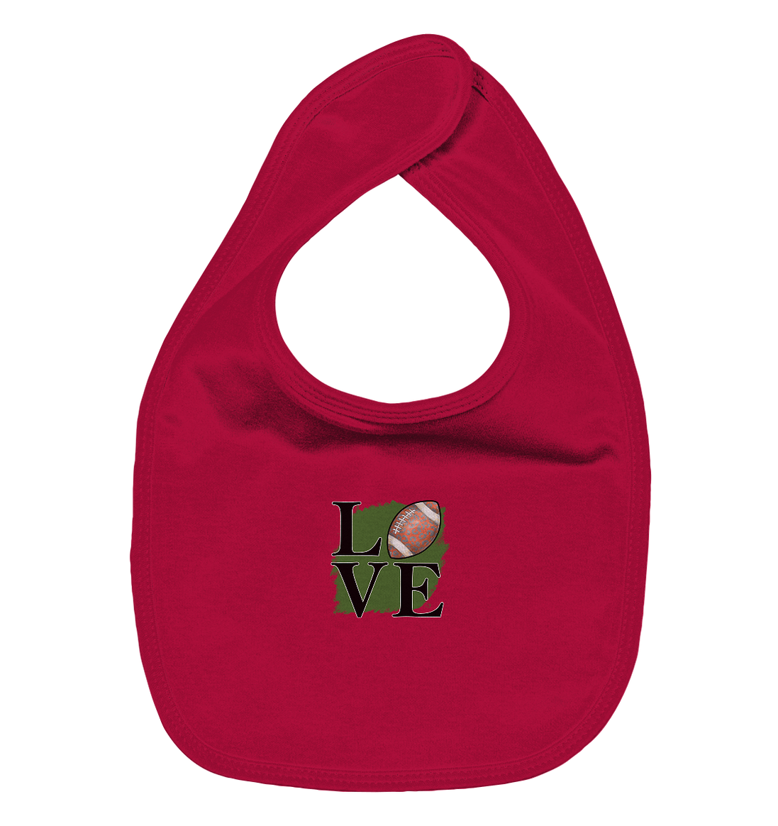 Football Love II - Organic Baby Bib