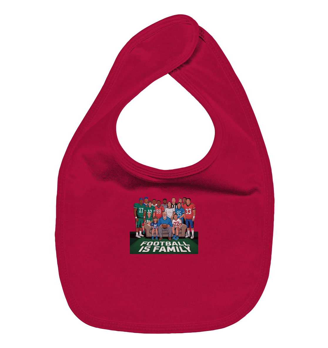 Football is Family - Organic Baby-Lätzchen