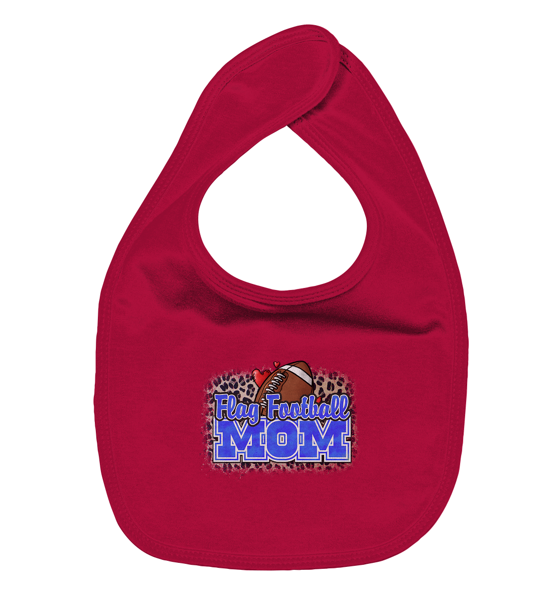 Flag Football Mom - Organic Baby-Lätzchen