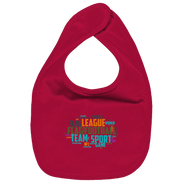 Flag Football Word Bubble - Organic Baby Bib