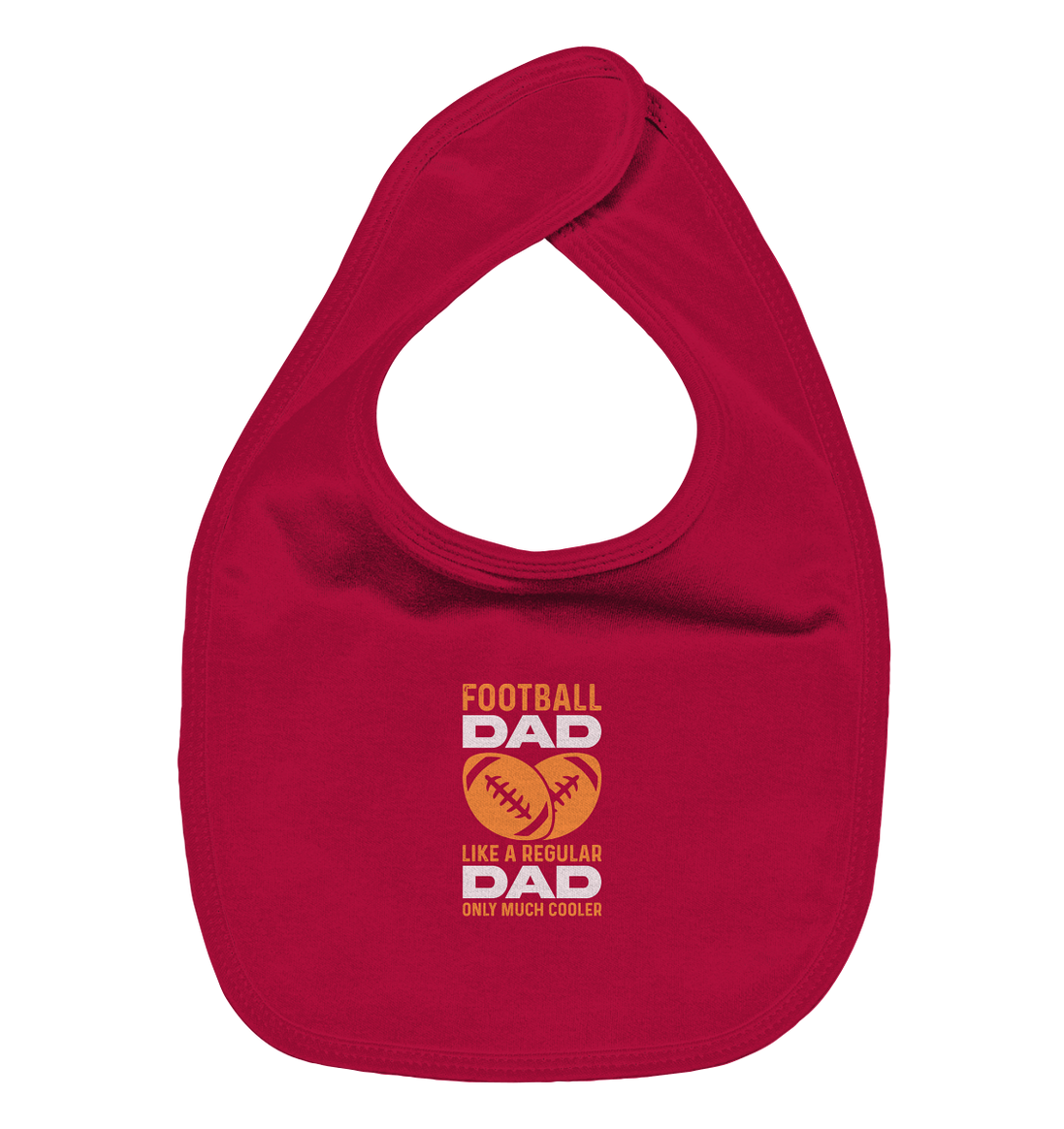 Football Dad Much Cooler - Organic Baby-Lätzchen