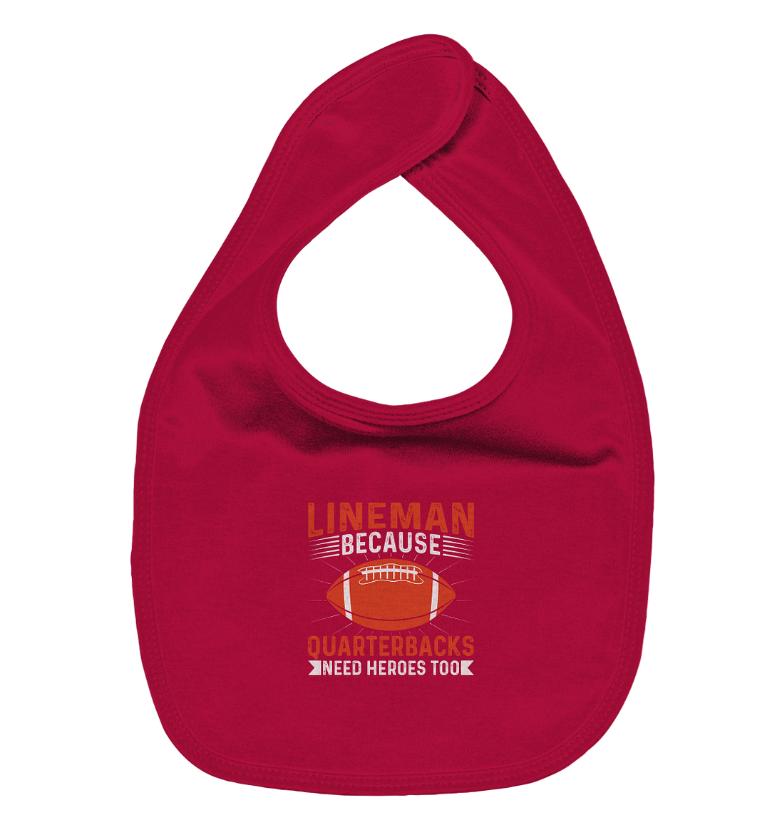 Lineman Quarterback Heroes - Organic Baby-Lätzchen