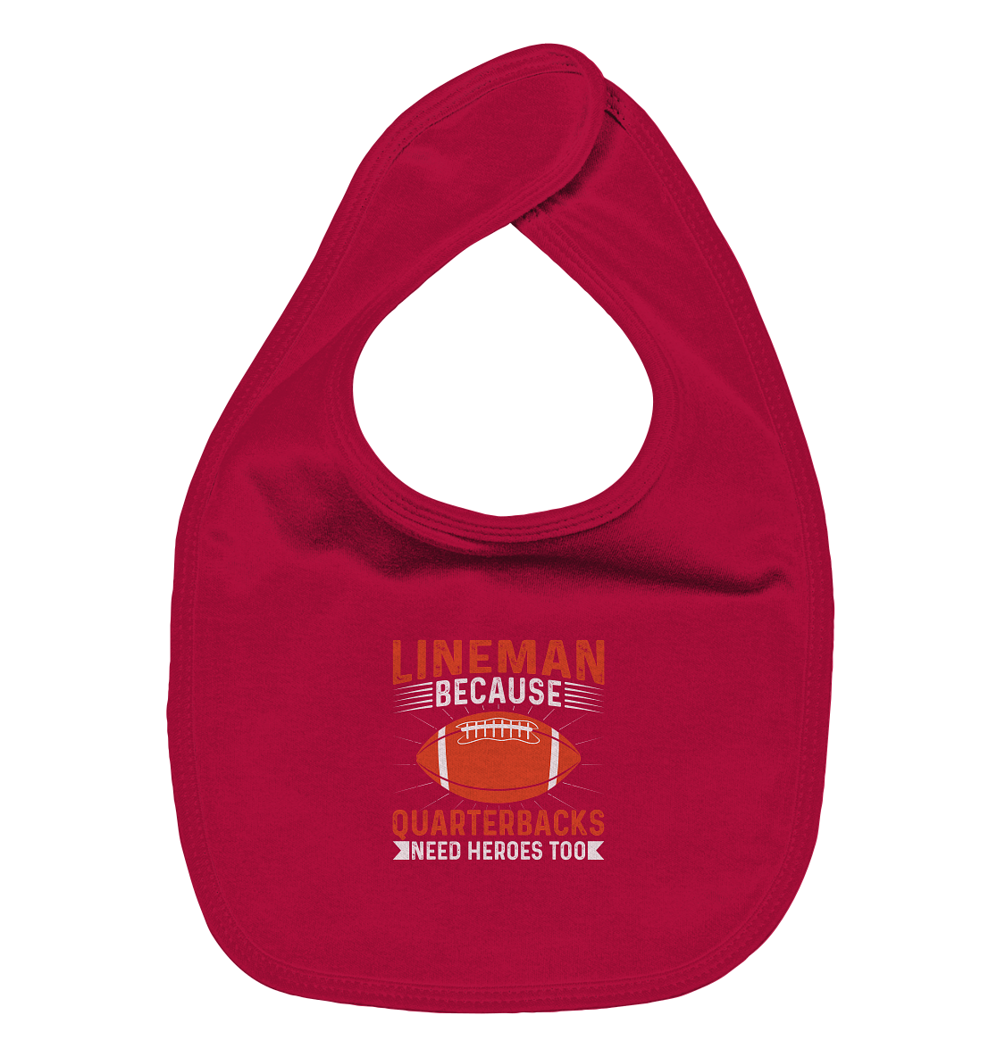 Lineman Quarterback Heroes - Organic Baby-Lätzchen
