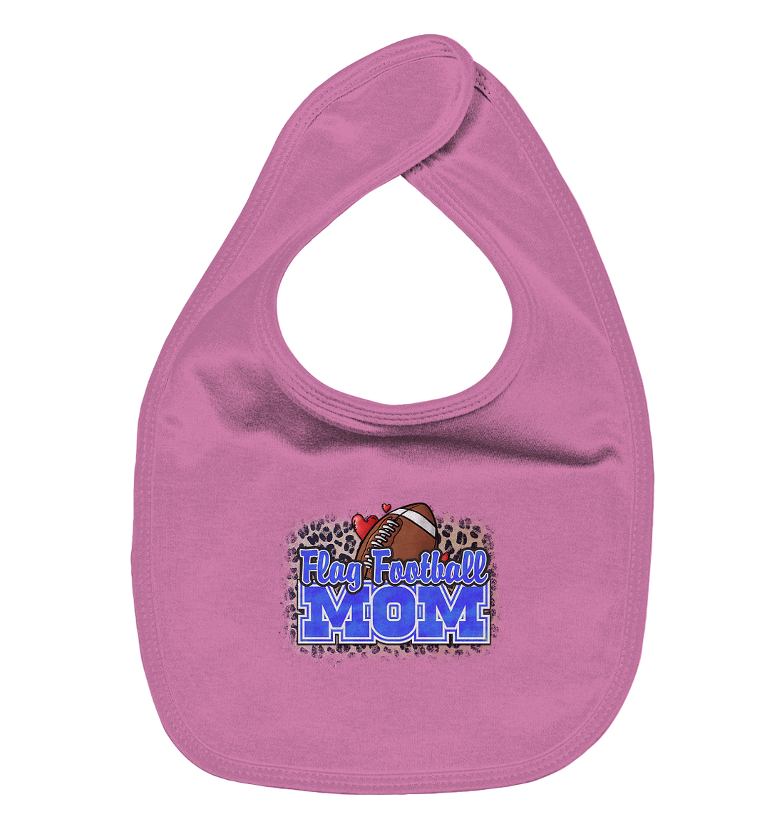 Flag Football Mom - Organic Baby-Lätzchen