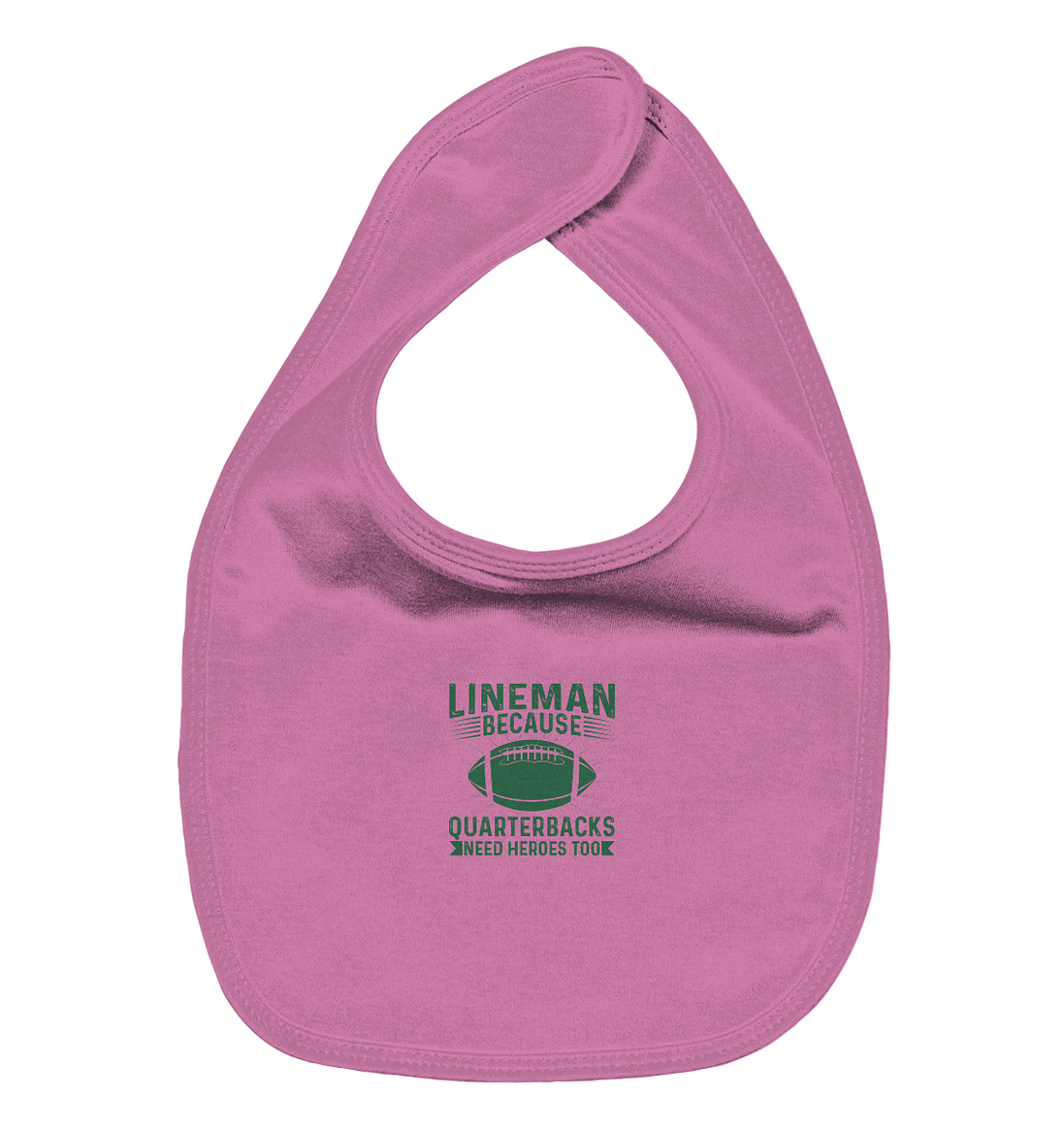 Lineman Heroes Green - Organic Baby-Lätzchen