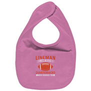 Lineman Quarterback Heroes - Organic Baby-Lätzchen