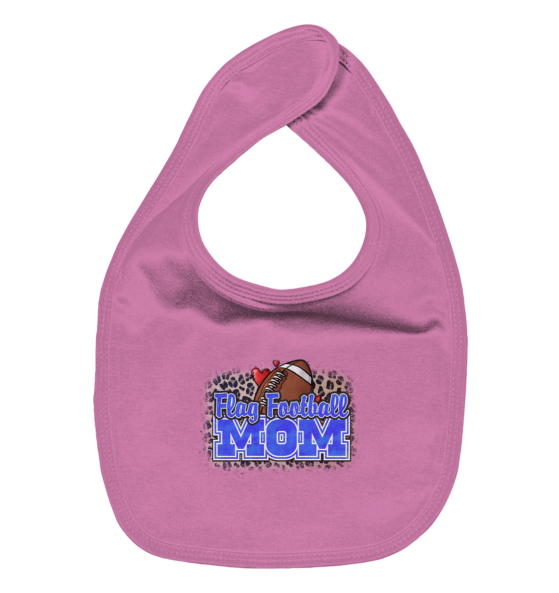 Flag Football Mom - Organic Baby-Lätzchen