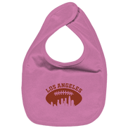Los Angeles Football Silhouette - Organic Baby-Lätzchen