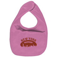 New York Football Silhoutte  - Organic Baby-Lätzchen