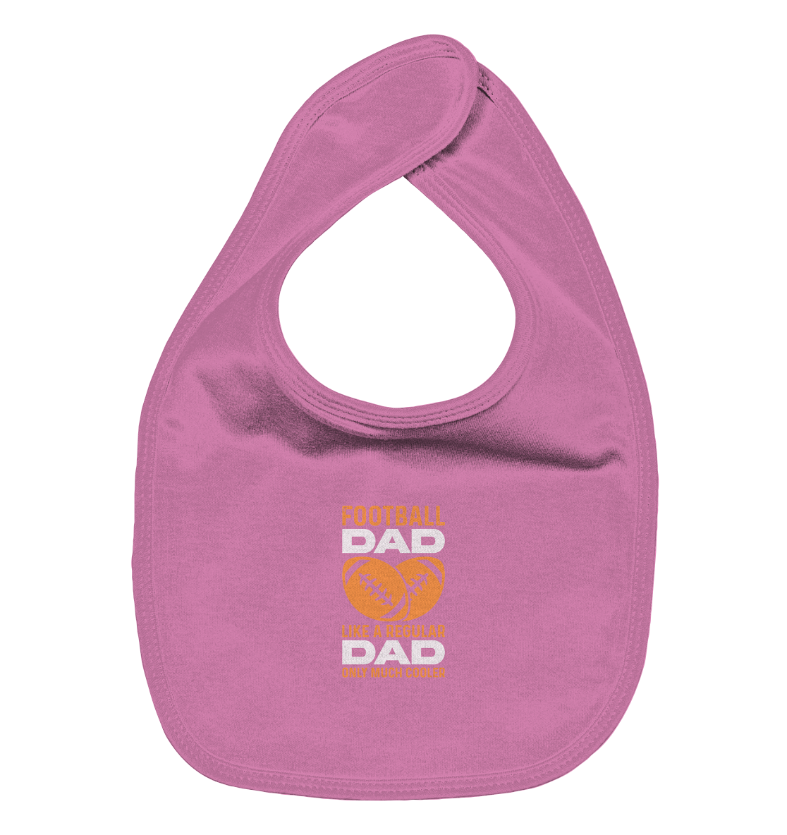 Football Dad Much Cooler - Organic Baby-Lätzchen