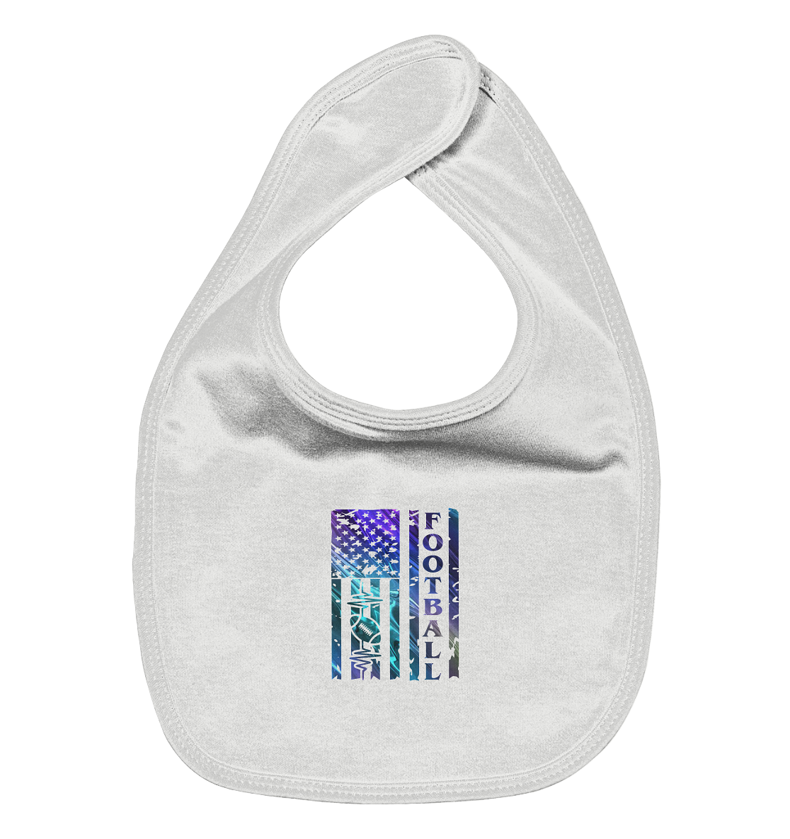 USA Football Flag  - Organic Baby-Lätzchen
