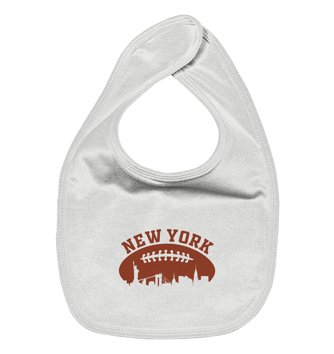 New York Football Silhoutte  - Organic Baby-Lätzchen