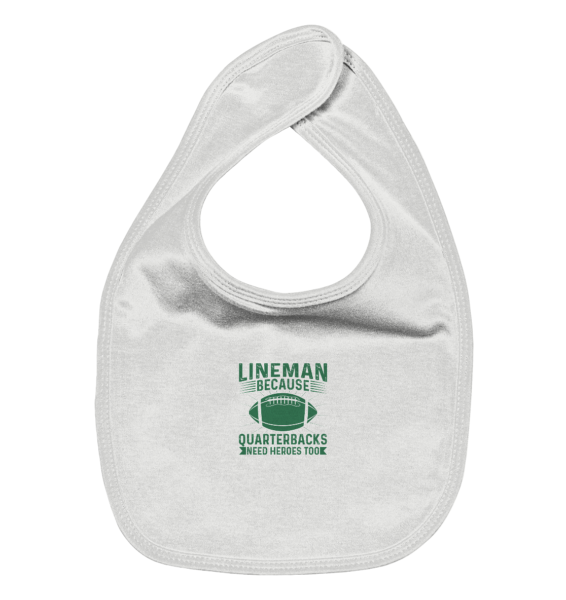 Lineman Heroes Green - Organic Baby-Lätzchen